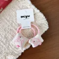 Embroidered Rabbit Hair Tie (4) / Hair Tie / Off White
