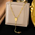 Cross Necklace (H425) / Gold
