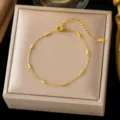 Tube Chain Bracelet (QZSLE2406) / Gold