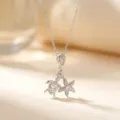Collana Ciondolo Tartaruga Stella Marina / Argento