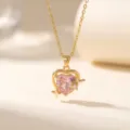 Cœur Zirconia Rose Étoile (9480) / Or
