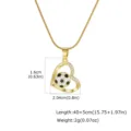 Ciondolo Cuore Calcio (Nero e Bianco) Solo (Senza Catena)