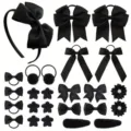 Juego de combinación de accesorios para el cabello (HH637-25E) / Negro