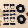 Juego de combinación de accesorios para el cabello (HH5299-12C) / Azul marino