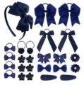 Juego de combinación de accesorios para el cabello (HH637-25B) / Azul marino