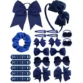 Juego de combinación de accesorios para el cabello (HH563-67B) / Azul marino