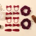 Juego de combinación de accesorios para el cabello (HH5299-12F) / Burdeos