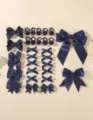 Juego de combinación de accesorios para el cabello (HH5231-30B) / Azul marino