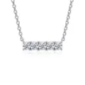 Fddz-158-platinum (3mm moissanite) / 925 Silver
