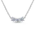 Fddz-159-platinum (3mm moissanite) / 925 Silver