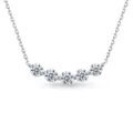 Fddz-160-platinum (4mm moissanite) / 925 Silver