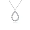Fddz-162-platinum (2mm moissanite) / 925 Silver