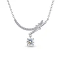 Fddz-161-platinum (5mm moissanite) / 925 Silver