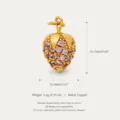 Strawberry / 45+5cm / Gold
