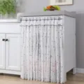 Width 90 * Height 90cm with Free 60-110cm Telescopic Rod / Black Polka Dot