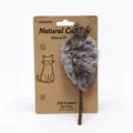Grey Rabbit Fur Style with Bell