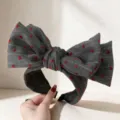 Cerchietto Largo Con Stampa A Cuore (FK-B1022) / Rosso