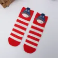 Taille unique / Rayé rouge et blanc