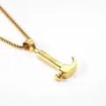 LP1239 Gold Hammer Necklace