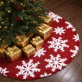 Three-dimensional snowflake double-sided, red / 78cm