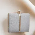22x4.5x14cm / Silver with Gold Hardware