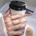 Verstellbarer Zugring mit Herz / Verstellbar / Weißgold