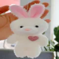 Bianco Sporco-Cuore Rosa-Catena Normale / 11-13cm