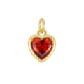 Pendant Only (Without Chain) / Pomegranate Red (July)