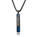 Nur Anhänger (Ohne Kette) / Schwarz Blau Gold