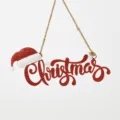 Christmas Letter Sign (N26094) / 159g Pack / Red