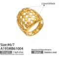 Taglia 6 / Stile Cavo Liscio (A195) / Oro
