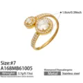 Taglia 7 / Stile con Doppia Sfera Intarsiata (A168) / Oro