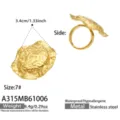 Taglia 7 / Stile Rilievo Grande Cappello di Paglia (A315) / Oro
