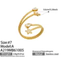 Taglia 7 / Stile A Stella Zirconia Color Oro (A219)