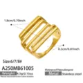 Taglia 6 / Stile Multistrato Cavo (A250) / Oro