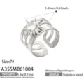 Stile Stella Raggiante (A355) / Design Aperto Regolabile / Argento