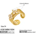 Flower Style (A381) / Adjustable Open / Gold