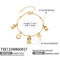 Bracelet / 17+5cm / Gold