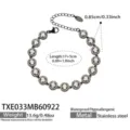 Bracelet (TXE033) / 17+5cm / Black