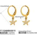 Starfish Zirconia Pendant (F1104) / Gold