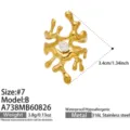 Zirconia Irregular Style B (A738) / Size 7 / Gold