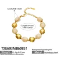 Bone Resin Gold Bracelet