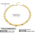Yellow Resin Gold Necklace