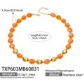 Champagne Resin Gold Necklace