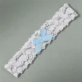 Fascia per Gamba in Pizzo con Fiocco (GS-J022) / 1 Pezzo / Bianco