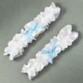 Fascia per Gamba per Foto con Fiocco (GS-J033) / Confezione da 2 / Bianco
