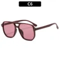 C6-Monture Rouge Jujube Lentille Rouge