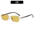 Montura Dorada Lentes Amarillas