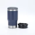 14oz / Blu Scuro Doppio Coperchio