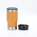 14oz / Arancione Doppio Coperchio